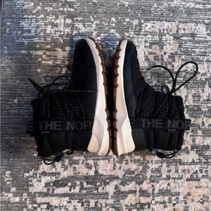 The North Face Women's Black and White Thermoball Winter Boots